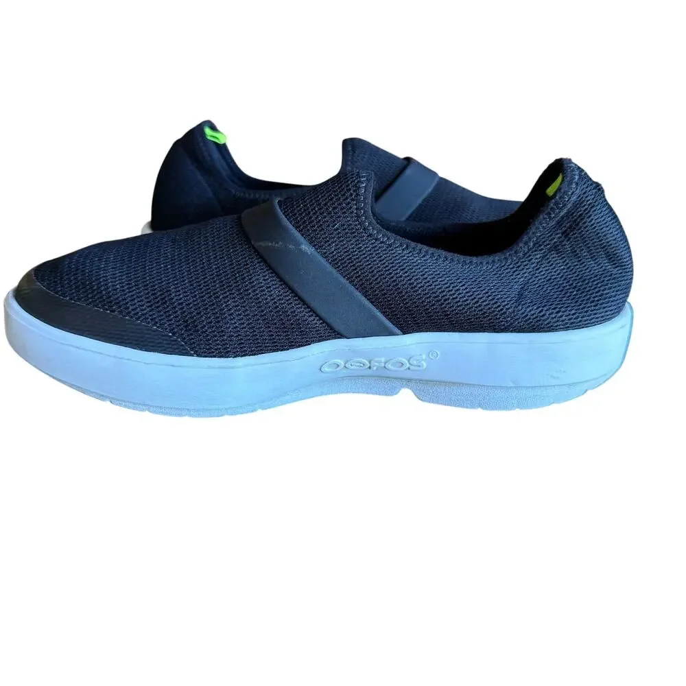 OOFOS Women's OOmg Fibre Low Black Slip On Recovery Shoes Comfort Walking- Sz 41